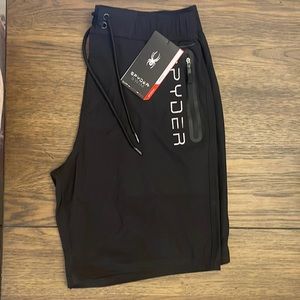 Spyder Swim Men’s Swim Shorts, Black, Large